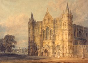 Frente oeste de la Catedral de Salisbury, 1799 de Joseph Mallord William Turner